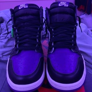 Purple/White/Black Jordan 1